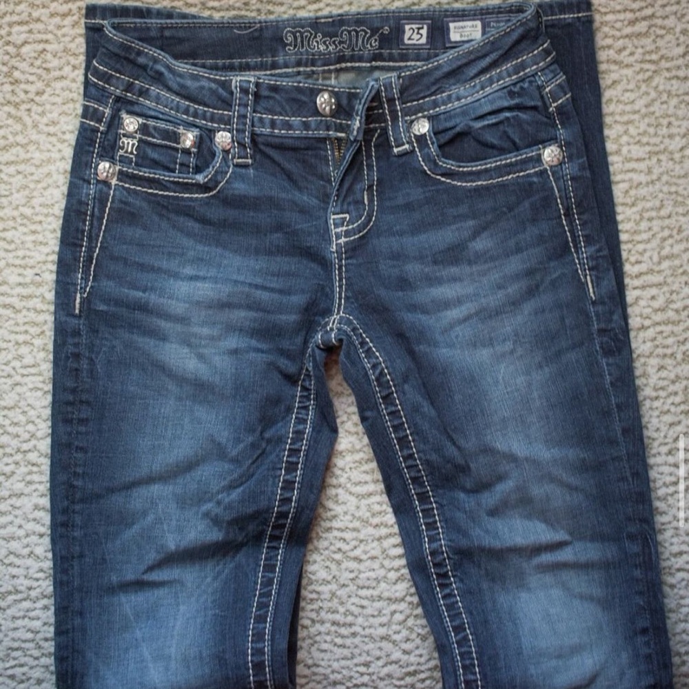 missme bootcut jeans size 25